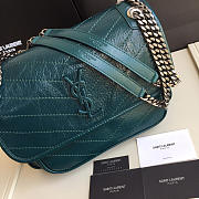 YSL Monogram shoulder bag in Green - 2