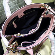 Burberry Classic Leather Tote Bag with Pink - 6