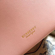 Burberry Classic Leather Tote Bag with Pink - 3