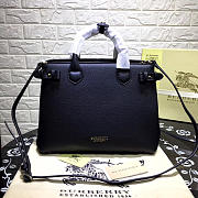 Burberry Classic Leather Tote Bag with Black - 1