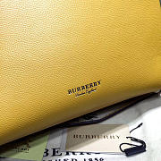 Burberry Classic Leather Tote Bag with Yellow - 4