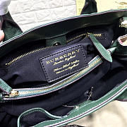 Burberry Classic Leather Tote Bag with Green - 6