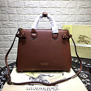 Burberry Classic Leather Tote Bag with Brown - 3
