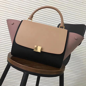 Celine Trapeze small Lambskin Leather Bag Pink