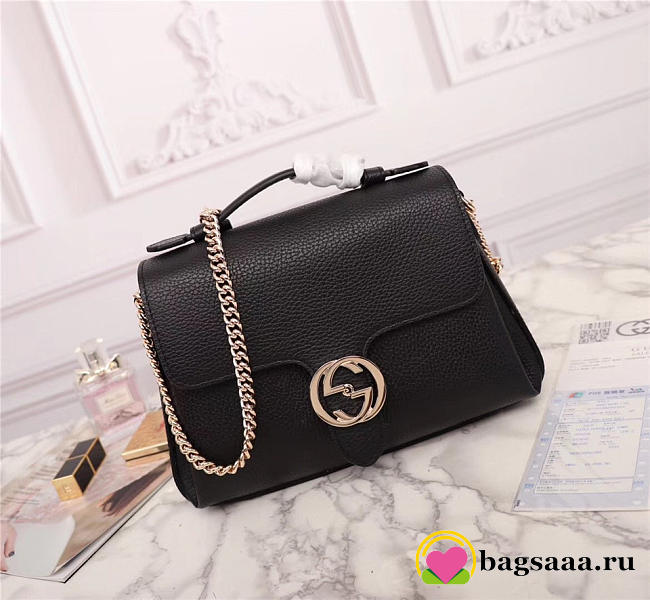 Gucci Orignial Calfskin Handbag in Black 510320 - 1
