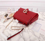 Gucci Orignial Calfskin Handbag in Red 510320 - 4
