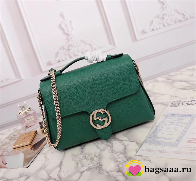 Gucci Orignial Calfskin Handbag in Green 510320 - 1