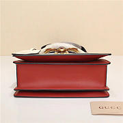 Gucci Queen Margaret Calfskin Handle Bag In White Red 476541 - 4