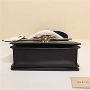 Gucci Queen Margaret Calfskin Handle Bag In White Black 476541 - 3