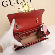 Gucci Queen Margaret Calfskin Handle Bag In Red Blue 476541 - 6