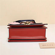 Gucci Queen Margaret Calfskin Handle Bag In Red Blue 476541 - 4