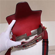 Gucci Original Canvas Calfskin Shoulder Bag Red 384821 - 6
