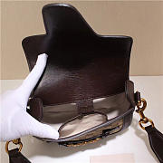 Gucci Original Canvas Calfskin Shoulder Bag Coffee 384821 - 3