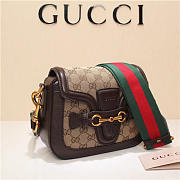 Gucci Original Canvas Calfskin Shoulder Bag Coffee 384821 - 4