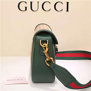 Gucci Original Canvas Calfskin Large Shoulder Bag Green - 6