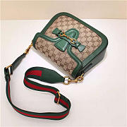 Gucci Original Canvas Calfskin Large Shoulder Bag Green - 4