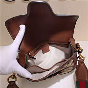 Gucci Original Canvas Calfskin Large Shoulder Bag Khaki - 6