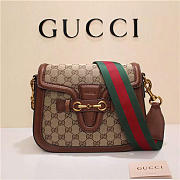 Gucci Original Canvas Calfskin Large Shoulder Bag Khaki - 4
