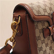 Gucci Original Canvas Calfskin Large Shoulder Bag Khaki - 2