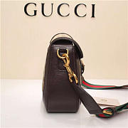 Gucci Original Canvas Calfskin Large Shoulder Bag Coffee - 4