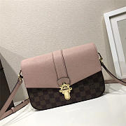 Louis Vuitton Damier Ebene Cuir Taurillon Bag Pink - 1