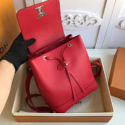 Louis Vuitton Lockme Backpack Red M52734 - 3
