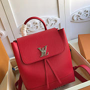 Louis Vuitton Lockme Backpack Red M52734 - 4