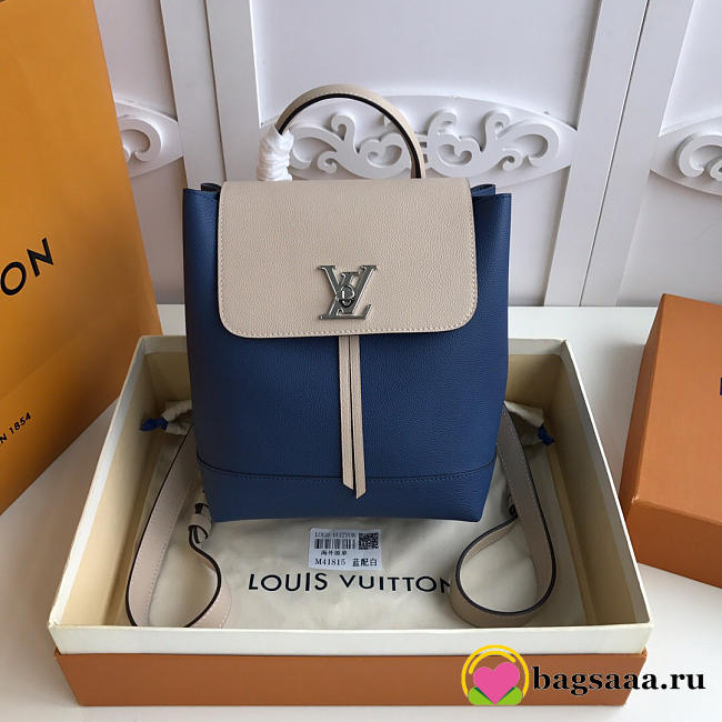 Louis Vuitton Lockme Backpack Blue white M52734 - 1