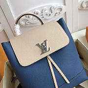 Louis Vuitton Lockme Backpack Blue white M52734 - 5