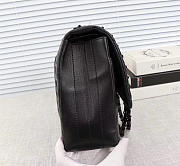 Chanel original lambskin double flap bag black 30cm - 4