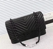 Chanel original lambskin double flap bag black 30cm - 1
