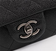 Chanel Caviar Leather Handbag Black - 4