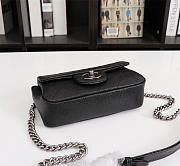 Chanel Caviar Leather Handbag Black - 2
