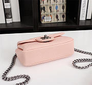 Chanel Caviar Leather Handbag Pink - 6