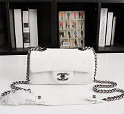 Chanel Caviar Leather Handbag White  - 1