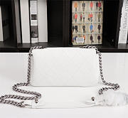 Chanel Caviar Leather Handbag White  - 2