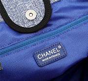 Chanel Large canvas beach bag with Blue - 6