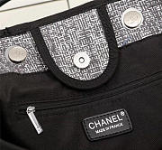 Chanel Large canvas beach bag with Black - 2
