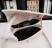 Chanel Calfskin Corssbody Handbag white - 6