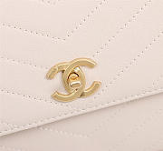 Chanel Calfskin Corssbody Handbag white - 5