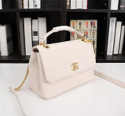Chanel Calfskin Corssbody Handbag white - 3