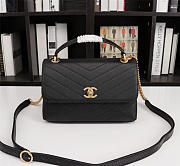 Chanel Calfskin Corssbody Handbag Black - 3