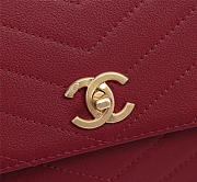 Chanel Calfskin Corssbody Handbag Red - 2