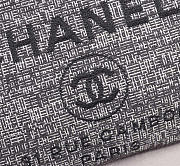 Chanel original canvas large shopping bag gray 32cm - 3