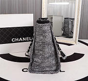 Chanel original canvas large shopping bag gray 32cm - 4