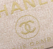 Chanel original canvas large shopping bag beige 32cm - 4