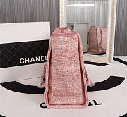 Chanel original canvas large shopping bag Pink 32cm - 2