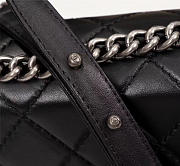 Chanel Boy Bag Lambskin Leather in Black with silver hardware - 2