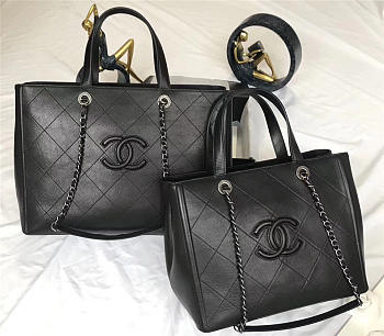 Chanel Original Calfskin shopping bag black