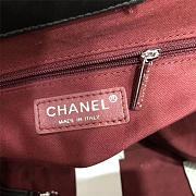 Chanel Calfskin Leather shopping bag balck - 2